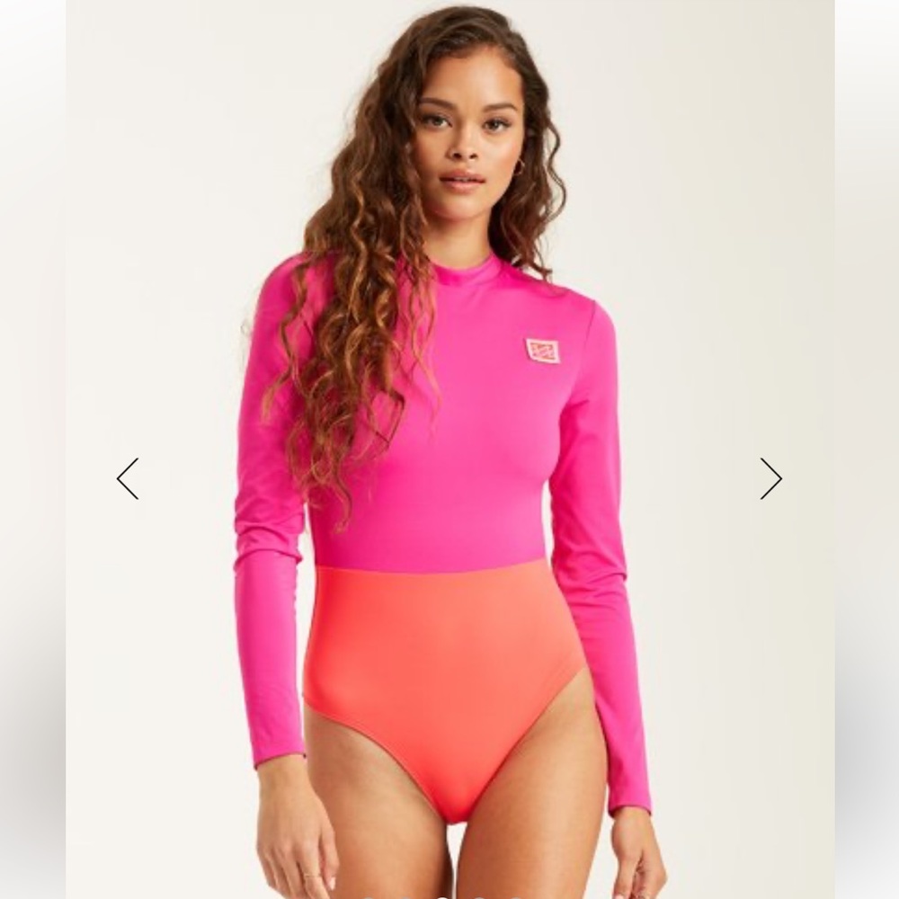 Billabong Born 4 Sun Long Sleeve Swimsuit size Small